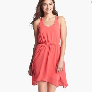 Lush strappy high/low dress